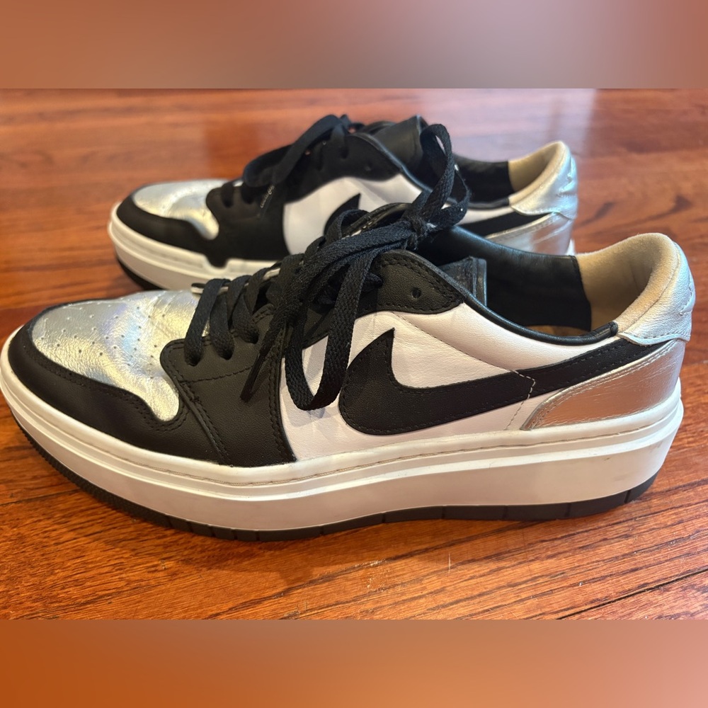 Nike Air Jordan 1 Elevate SE Low "Silver Toe" Black/White/Silver DQ8561-001